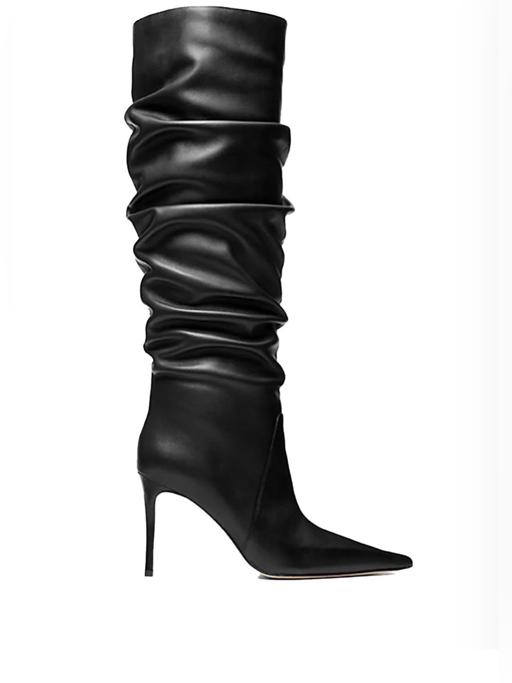 Michael Kors Black Over-The-Knee Slouch Stiletto Boot
